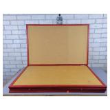 (5) Red Framed Bulletin Boards - Approx. 35" x 23" Each - NO SHIPPING