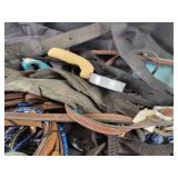 Large Lot of Horse Harnesses, Bits, Saddle Pad and More - NO SHIPPING
