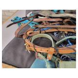 Large Lot of Horse Harnesses, Bits, Saddle Pad and More - NO SHIPPING