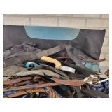 Large Lot of Horse Harnesses, Bits, Saddle Pad and More - NO SHIPPING