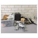 Large Lot of Shelf Brackets and 1500W Ceramic Heater (Works) - NO SHIPPING