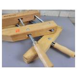 (2) Rockler 12" Wood Clamps and Wood Gameboard