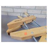 (2) Rockler 12" Wood Clamps and Wood Gameboard