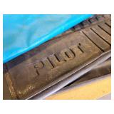 (4) Plastic 10 Gallon Totes with Lids, Metal Frame and Cargo Area Rubber Pad - NO SHIPPING