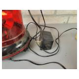 Vintage "Beede Electrical" DC Voltmeter with wood Case, Tin Champion Spark Plug Case, 110V Strobe Light (works) and More