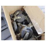Lot of Caster Wheels, Tool Tray and HYDROMOUSSE Liquid Lawn Kit - NO SHIPPING
