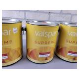 (4) New Gallons VALSPAR Supreme Interior Semi-Gloss Tint Base - NO SHIPPING