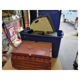 Lot of Assorted Storage Totes and Covers - NO SHIPPING