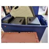 Lot of Assorted Storage Totes and Covers - NO SHIPPING