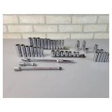 Snap On 3/8" & 1/4" Drive Sockets and Socket Wrenches