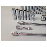 Snap On 3/8" & 1/4" Drive Sockets and Socket Wrenches
