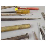 Brass Rod, PROTO Rolling Head Pry Bar, Snap On 1020A Flat Chisel and More