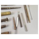 Brass Rod, PROTO Rolling Head Pry Bar, Snap On 1020A Flat Chisel and More