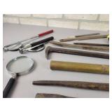 Brass Rod, PROTO Rolling Head Pry Bar, Snap On 1020A Flat Chisel and More