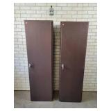 (2) Long Gun Cabinets with Keys - NO SHIPPING