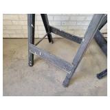 (2) Metal folding Sawhorses - NO SHIPPING