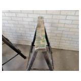 (2) Metal folding Sawhorses - NO SHIPPING