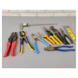 Mitutoyo 12" Dial Calipers, Vise-Grip Wire Stripper and Crimper, ADC Crimper, Snap Ring Pliers and More
