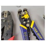 Mitutoyo 12" Dial Calipers, Vise-Grip Wire Stripper and Crimper, ADC Crimper, Snap Ring Pliers and More