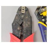 Mitutoyo 12" Dial Calipers, Vise-Grip Wire Stripper and Crimper, ADC Crimper, Snap Ring Pliers and More