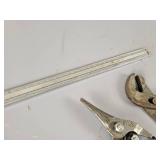 Mitutoyo 12" Dial Calipers, Vise-Grip Wire Stripper and Crimper, ADC Crimper, Snap Ring Pliers and More