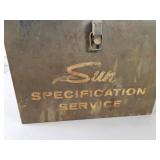 Vintage SUN Steel Box, Steel Banding Ratchet and Crimper + Trouble Light - NO SHIPPING