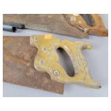 (4) Hand Saws and Gun Barrel - NO SHIPPING