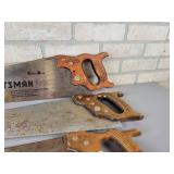(4) Hand Saws and Gun Barrel - NO SHIPPING