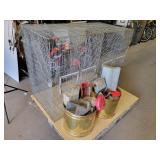 Chicken Cage with Feeders and waterers - NO SHIPPING