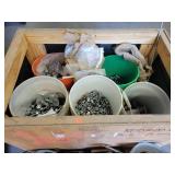 Crate of Assorted Nuts, Bolts, Washers and Hardware - NO SHIPPING