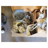 Crate of Assorted Nuts, Bolts, Washers and Hardware - NO SHIPPING