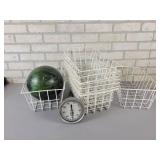 (10) 15" x 8.5" x 5.5" Wire Baskets, Bowling Ball and Gauge - NO SHIPPING
