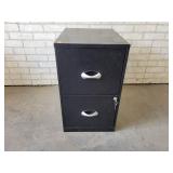 Steel 2-Drawer File Cabinet with Key - NO SHIPPING