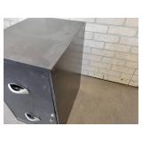 Steel 2-Drawer File Cabinet with Key - NO SHIPPING