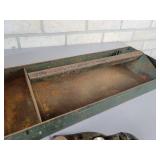 Steel Toolbox with DUNLAP Plane and More - NOS HIPPING