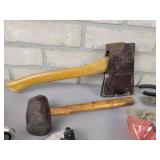 Assorted Hand Tools - Battery Maintainer, Chain Hooks, Pliers, Hammers, Chevrolet Avalanche Hitch Insert, Hatchet and More