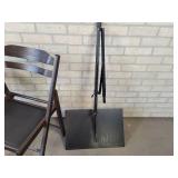 Music Stand, Folding Table and Chair and Fireplace Set - NO SHIPPING