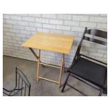 Music Stand, Folding Table and Chair and Fireplace Set - NO SHIPPING