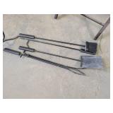 Music Stand, Folding Table and Chair and Fireplace Set - NO SHIPPING