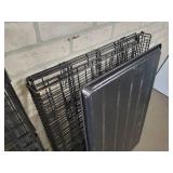 (2) Large Folding Pet Kennels - 42" x 28" x 28" and 36" x 22" x 22" - NO SHIPPING