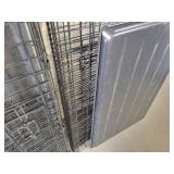 (2) Large Folding Pet Kennels - 42" x 28" x 28" and 36" x 22" x 22" - NO SHIPPING