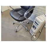 Rolling Office Chair and Lakewood Oil Filled Heater - NO SHIPPING