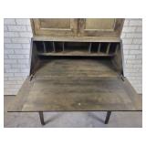 Pine Drop Down Desk in "Washed Coal" - Approx. 69" x 32.5" x 19" Deep - NO SHIPPING