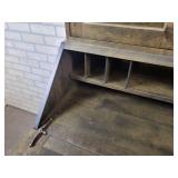Pine Drop Down Desk in "Washed Coal" - Approx. 69" x 32.5" x 19" Deep - NO SHIPPING