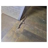 Pine Drop Down Desk in "Washed Coal" - Approx. 69" x 32.5" x 19" Deep - NO SHIPPING