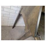 Pine Drop Down Desk in "Washed Coal" - Approx. 69" x 32.5" x 19" Deep - NO SHIPPING