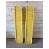 Pair of Highland Ramparts Extendable 1000LB Capacity Poly Ramps - 12" Wide - Extends from 5