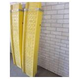 Pair of Highland Ramparts Extendable 1000LB Capacity Poly Ramps - 12" Wide - Extends from 5