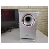 34" Flat TV with HDMI (Works) and Assorted Speakers - NO SHIPPING