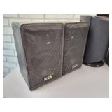 34" Flat TV with HDMI (Works) and Assorted Speakers - NO SHIPPING